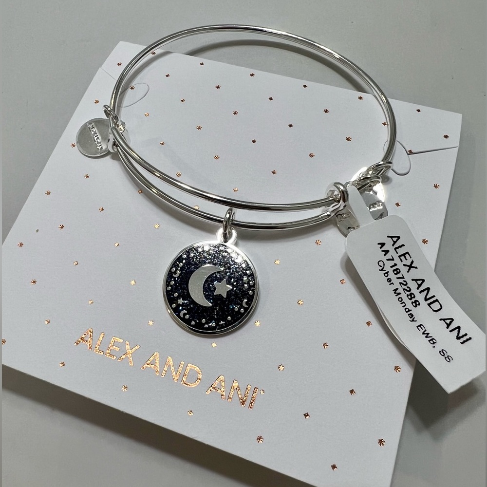 Alex and Ani moon and star bracelet
